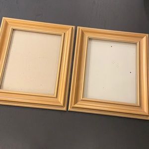 2 gold tone 8 x 10 picture frames